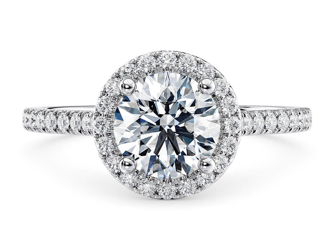 Aphrodite halo round cut